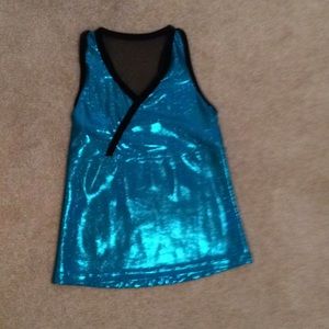 Girls Teal Dance Top